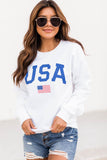 Plain Crew Neck Pullover Sweatshirt