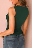 Green Brief Studded Detail Multi-Strap Casual Tank Top  LC256336-9