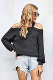 Cool Breeze Cotton Cold Shoulder Sweater