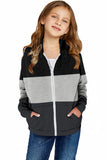 Kids’ Triple Color Block Hooded Jacket