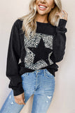 Plain Crew Neck Pullover Sweatshirt