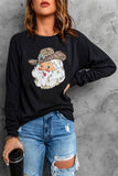 French Terry Cotton Blend Pullover Sweatshirt