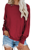 French Terry Cotton Blend Pullover Sweatshirt