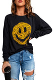 French Terry Cotton Blend Pullover Sweatshirt