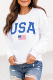 Plain Crew Neck Pullover Sweatshirt