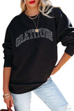 Plain Crew Neck Pullover Sweatshirt