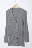 Button Pocket Knit Cardigan