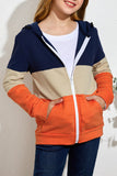 Kids’ Triple Color Block Hooded Jacket